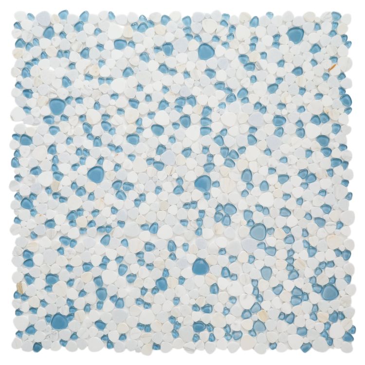 Peach Royal Blue 12 x 12